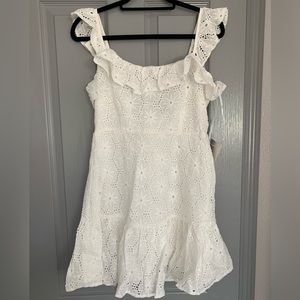 Lulu’s White Lace Mini Dress